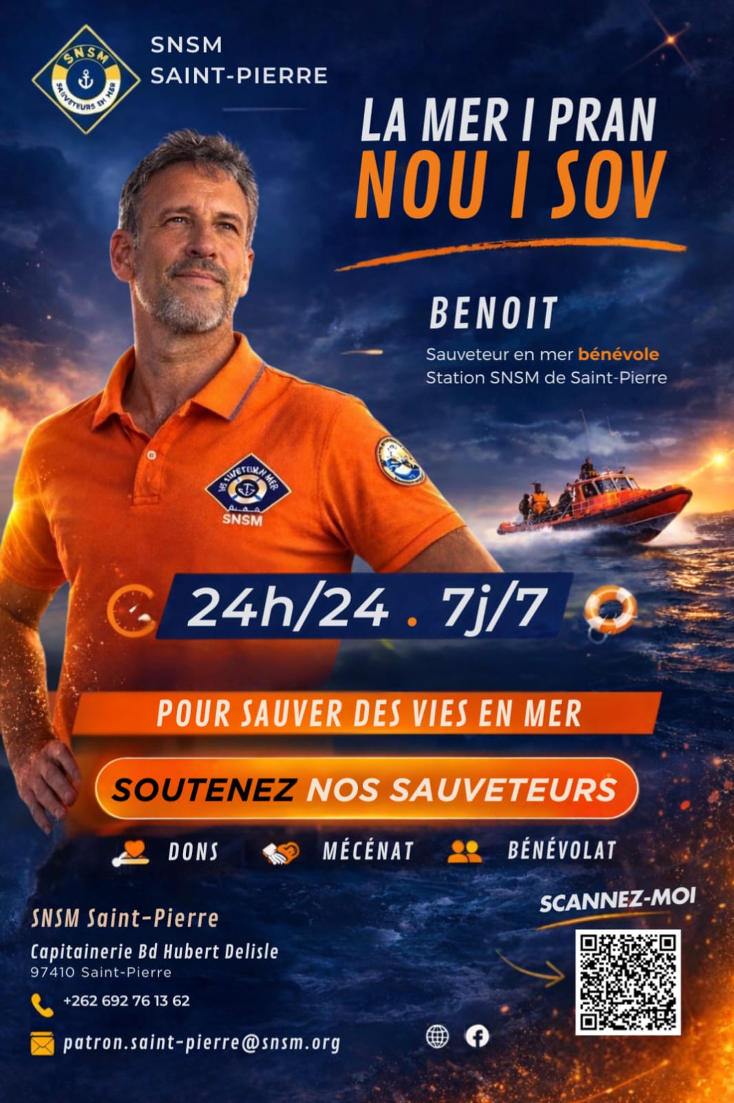 Affiche SNSM Saint-Pierre